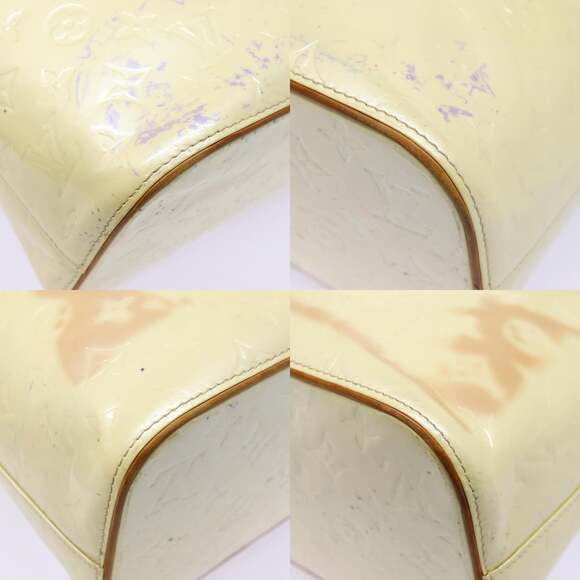 LOUIS VUITTON Monogram Vernis Houston Hand Bag Perle M91342 - Picture 10 of 13